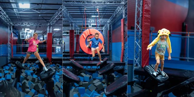 London - Ninja Warrior at AeroSports London indoor trampoline park