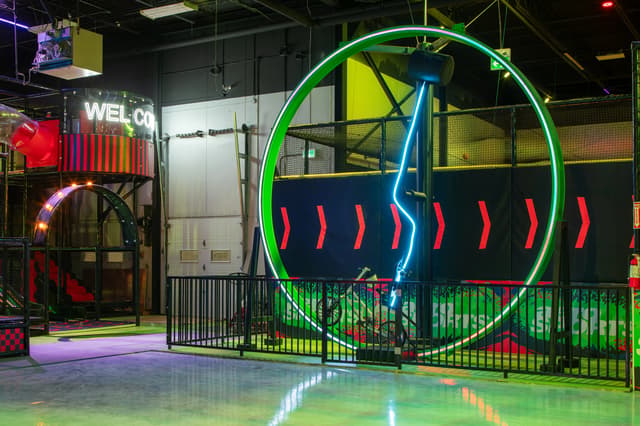 Scarborough - Wipeout at AeroSports Scarborough indoor trampoline park