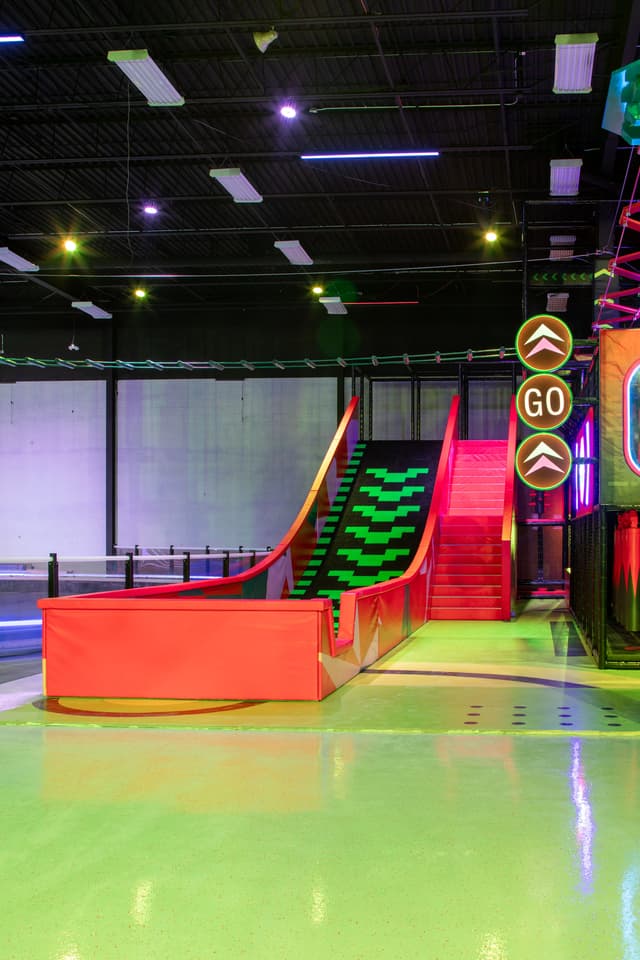 Scarborough - Climb Slide at AeroSports Scarborough indoor trampoline park
