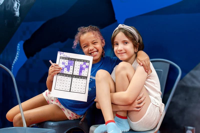 Kids enjoying summer camp activities at AeroSports trampoline park